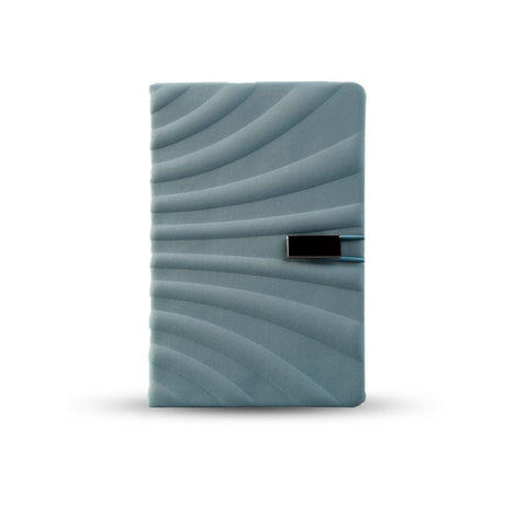 BYFT Sophie A5 Notebook with USB in Wavy Design