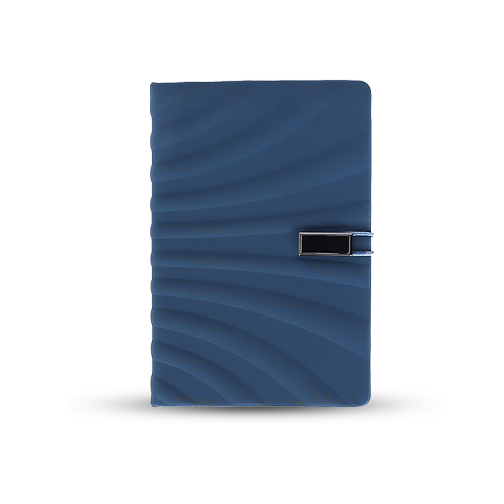 BYFT Sophie A5 Notebook with USB in Wavy Design