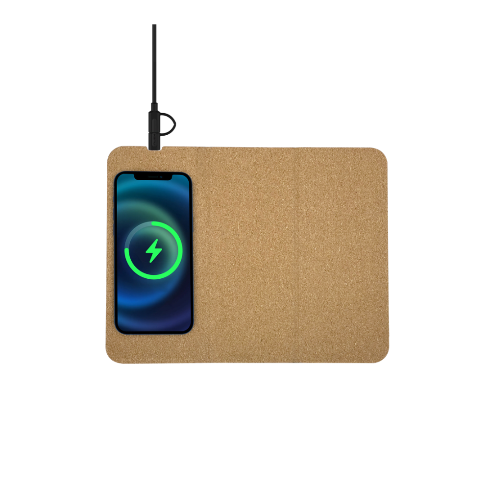 BYFT Foldycork Mousepad With Wireless Charger - 10W