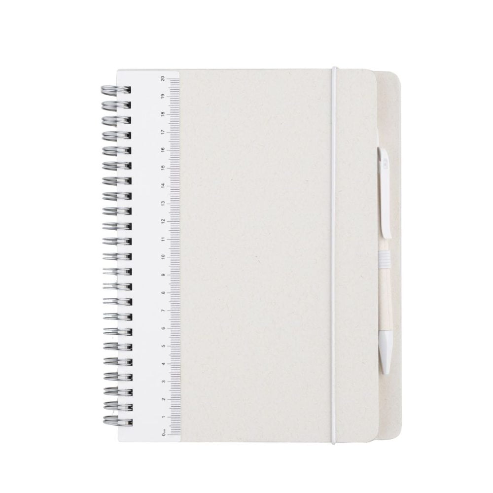 BYFT A5 Milky Notebook with Ruler