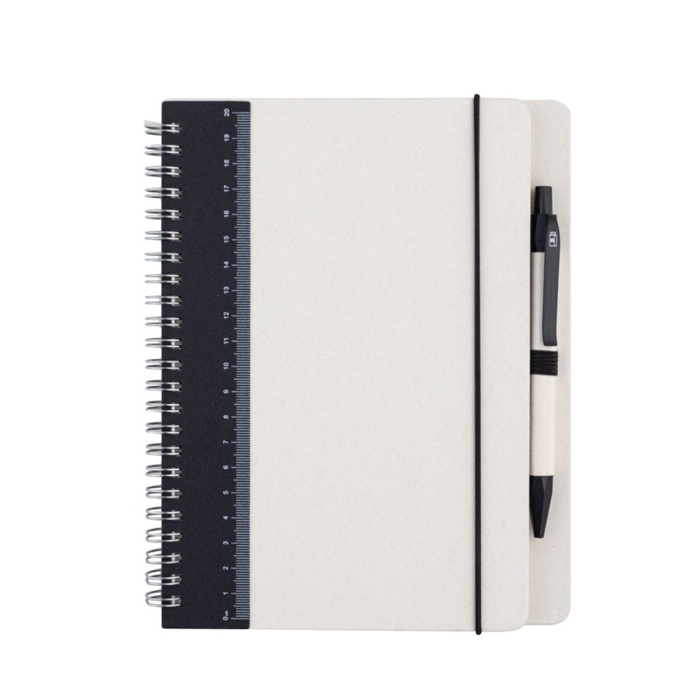BYFT A5 Milky Notebook with Ruler