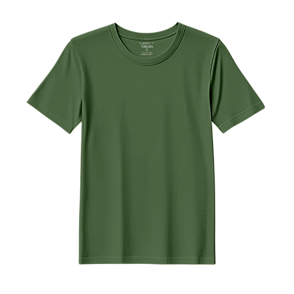 BYFT Threads Round Neck Plain T-Shirt