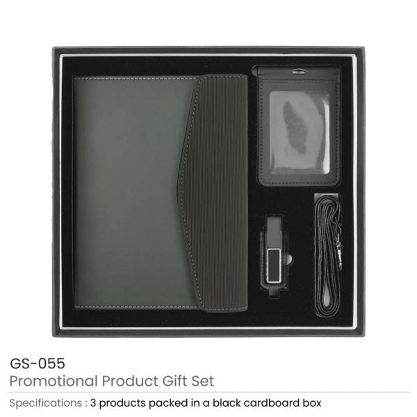 BYFT Promotional Gift Sets with Black Cardboard Gift Box GS-055 Set of 01