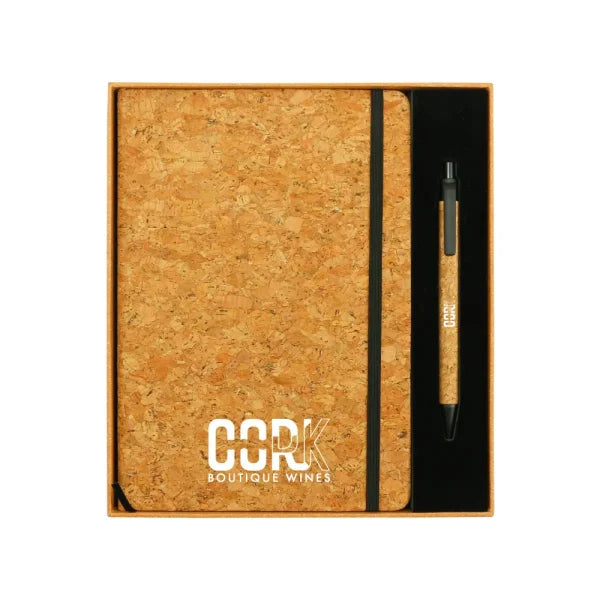 BYFT Cork Notebook and Ball Pen Gift Sets - Cork Set of 01