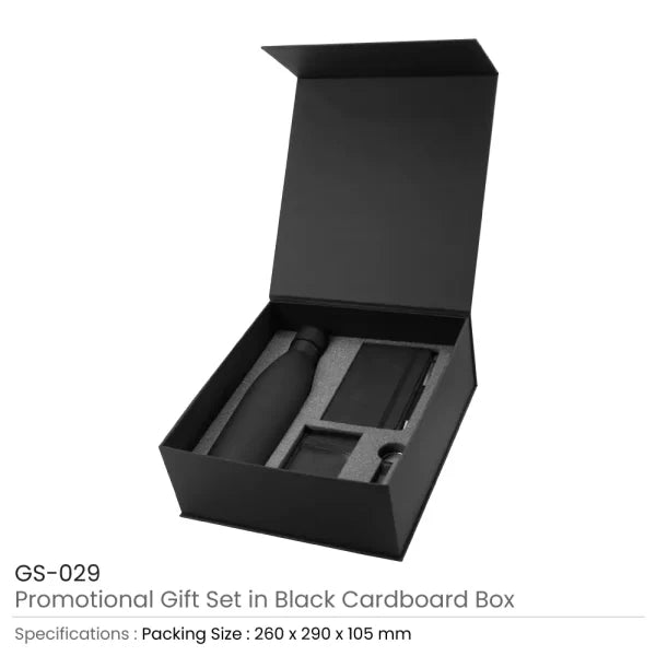 BYFT Promotional Gift Sets with Black Cardboard Gift Box GS-029 Set of 01