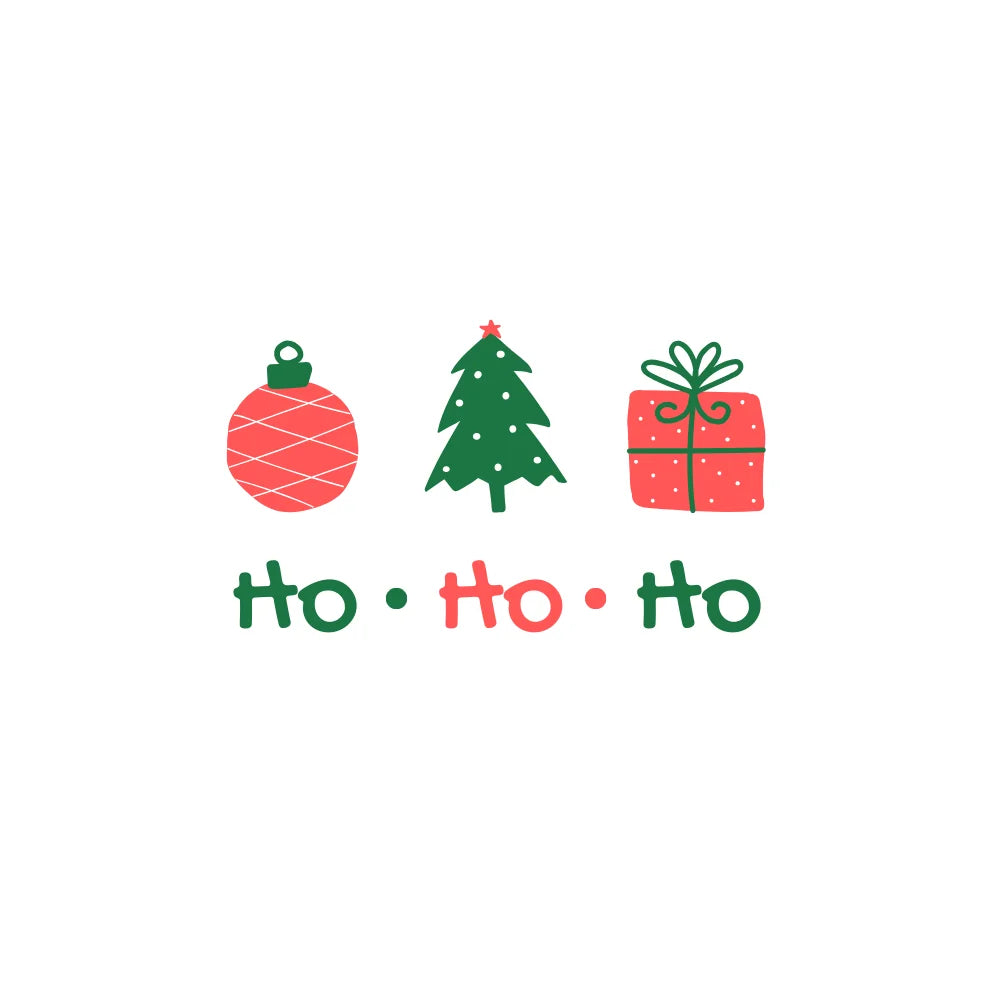 BYFT Threads Printed Christmas - HO HO HO Designed T-Shirts