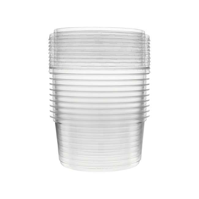 Hotpack Deli Container with Lid - 10 Pcs | PET Food Storage