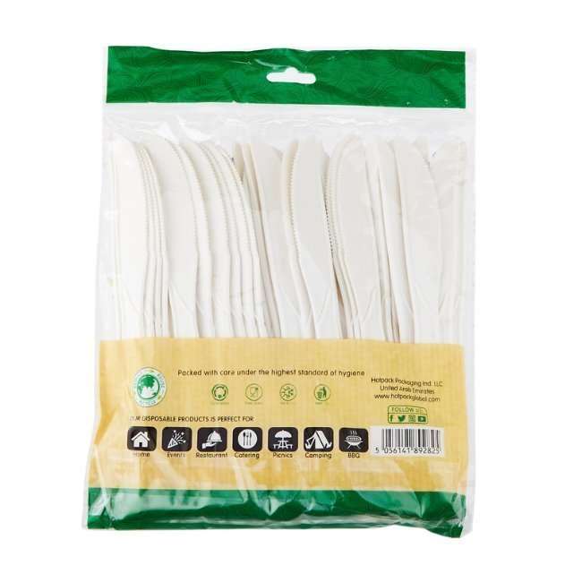 Hotpack Heavy Duty Biodegradable Knife - 50 Pcs | Eco Cutlery