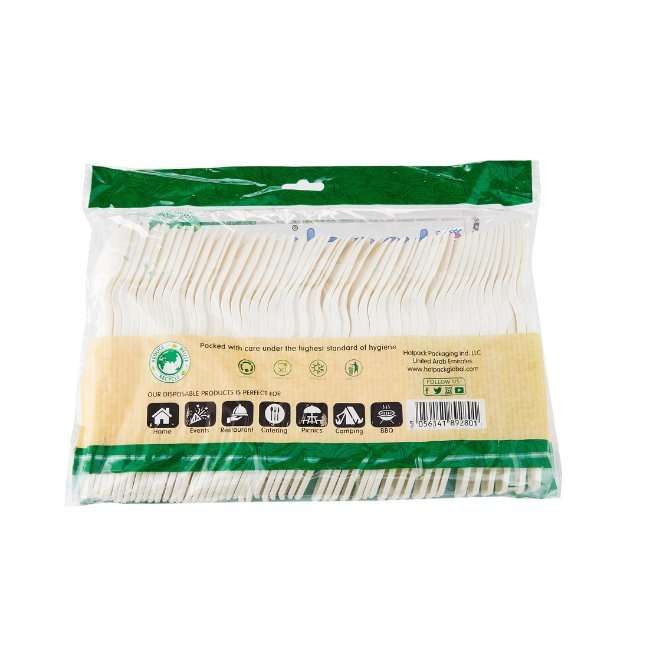 Hotpack Heavy Duty Biodegradable Spoon - 50 Pcs | Compostable Spoon