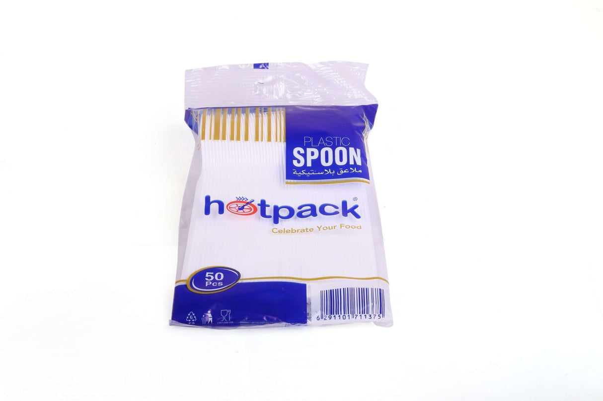Hotpack Plastic Dessert Spoon - 50 Pcs | Mini Cutlery