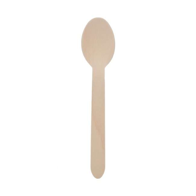 Hotpack Wooden Spoon - 50 Pcs | Eco-Friendly Spoon