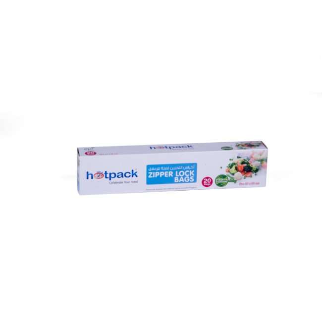 Hotpack Zipper Lock Bag 20 Pcs - 50 Pcs | Resealable Storage Bags