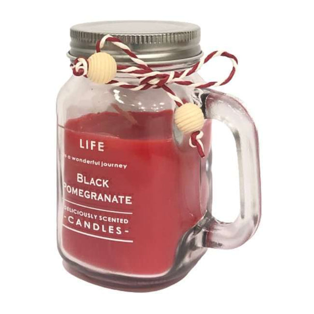 BYFT Scented Jar Candle - Black Pomegranate | Luxury Aromatherapy Candle for Home & Gifting