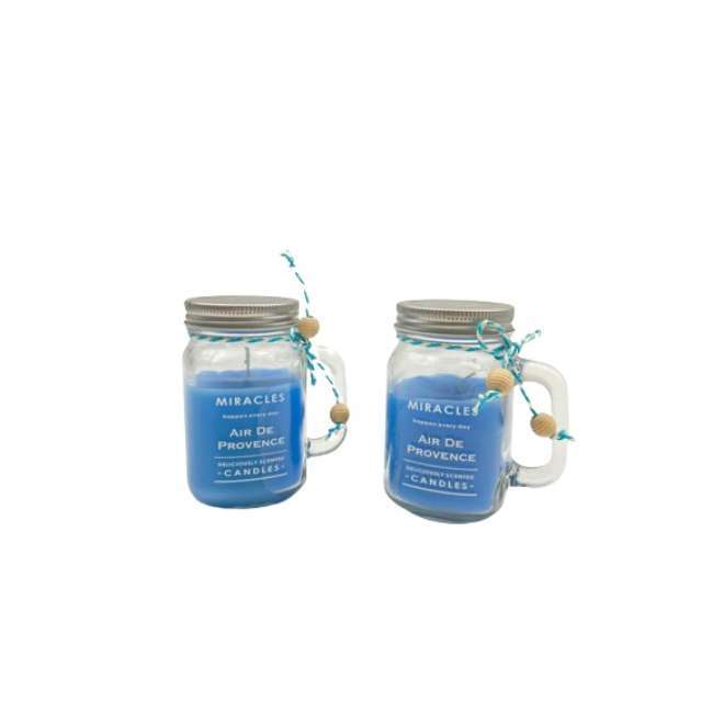 BYFT  Scented Jar Candle - Air De Provence | Aromatic Home Décor & Gift Set