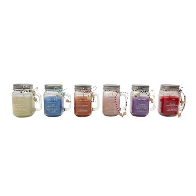 BYFT Scents Jar Candle - Assorted Set - Variety Pack of Aromatic Candles for Home & Gifts