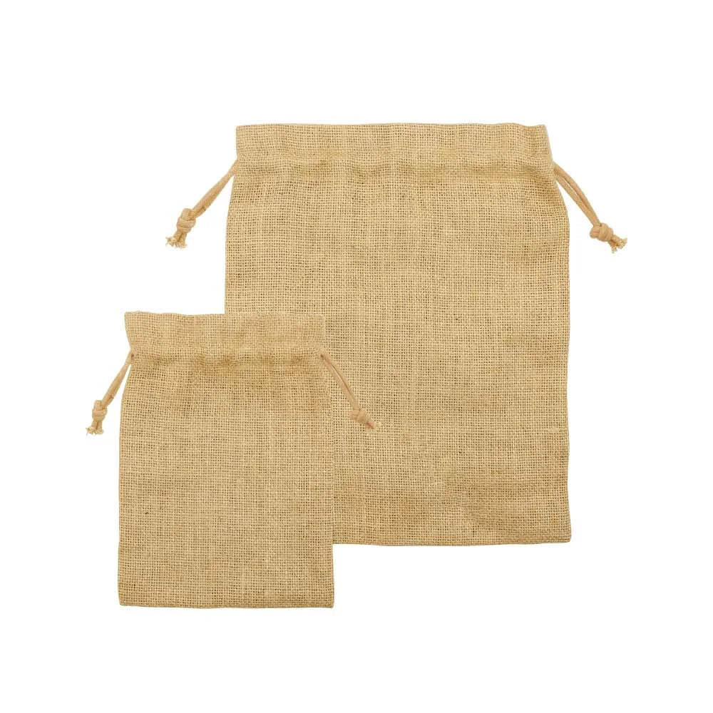 BYFT Jute Drawstring Pouches in A4 and A5 Size