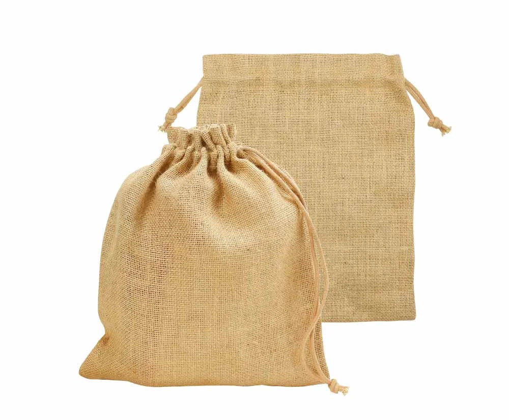 BYFT Jute Drawstring Pouches in A4 and A5 Size