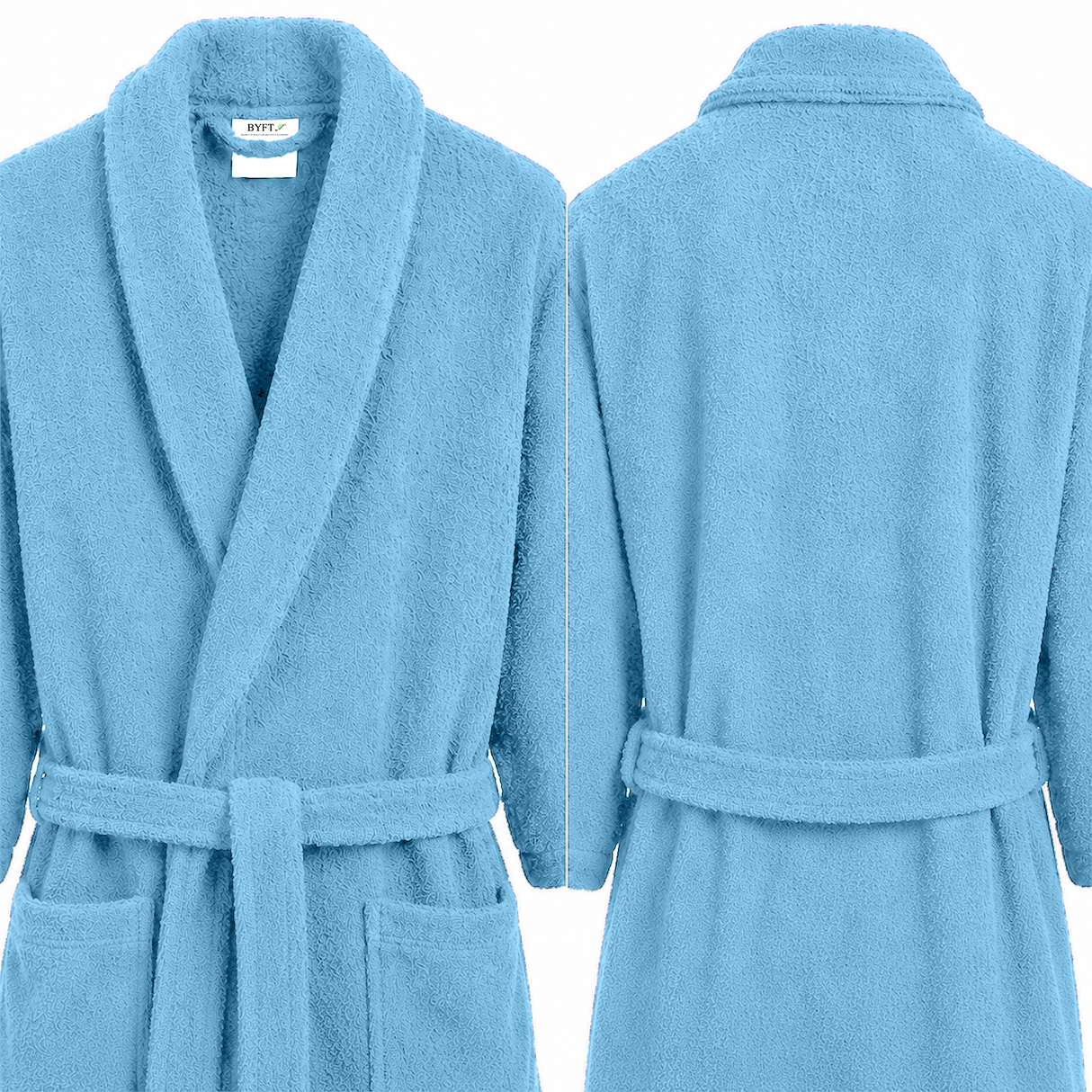 BYFT Daffodil Adult Bathrobe Highly Absorbent Quick Dry Premium Quality Bath Linen
