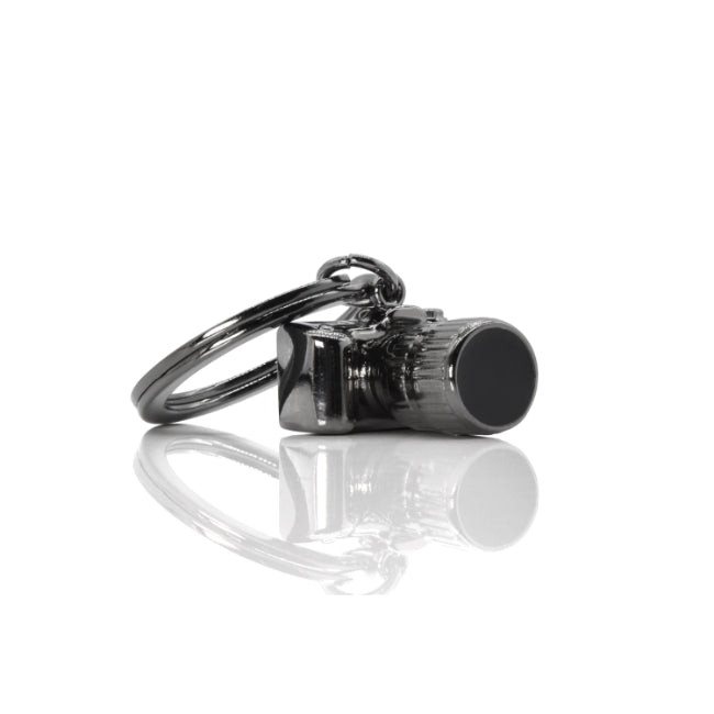 Metalmorphose Camera Bullet Keyholder - Vintage Metal Camera Keychain for Photography Lovers