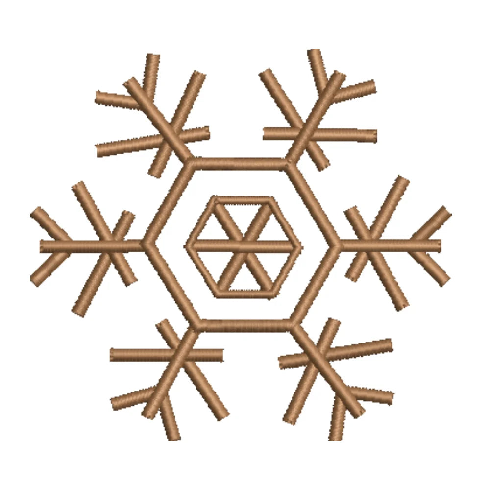 BYFT Embroidered For You Personalised Cotton Towel - Christmas - Minimal Snowflake Line Design High Quality Embroidery Perfect For Gifting