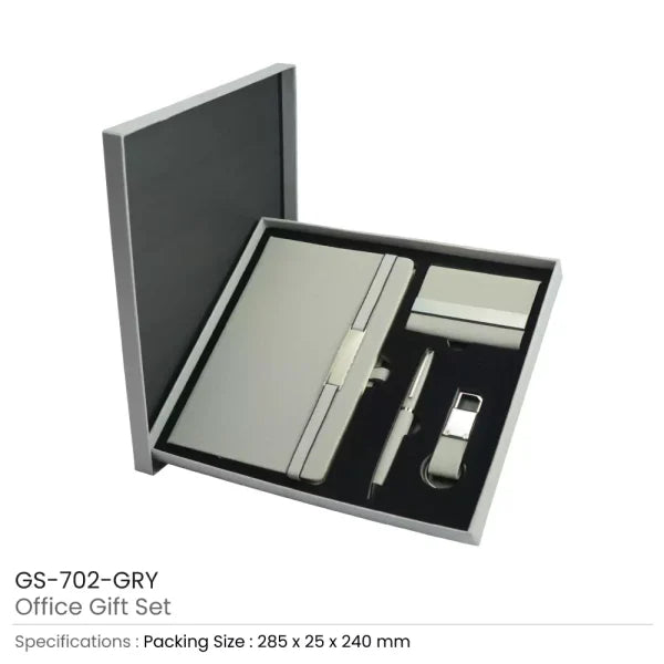 BYFT Office Gift Sets with Notebook, Pen, Card Holder, Keychain - Cork Set of 01