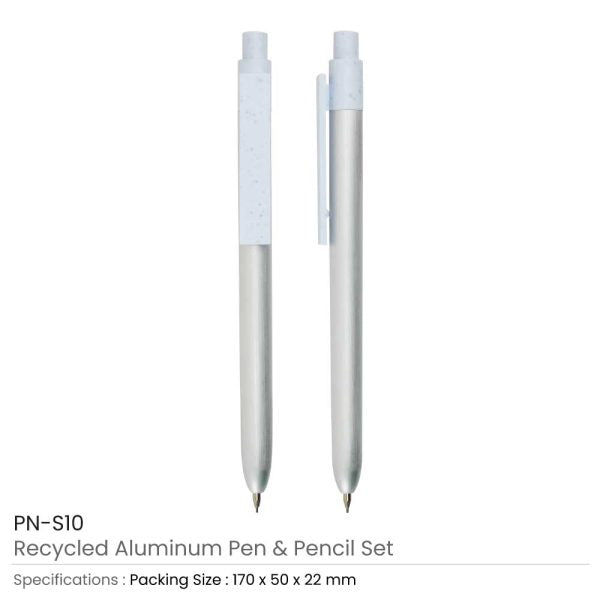BYFT Recycled Aluminium Pen and Pencil Set of 01