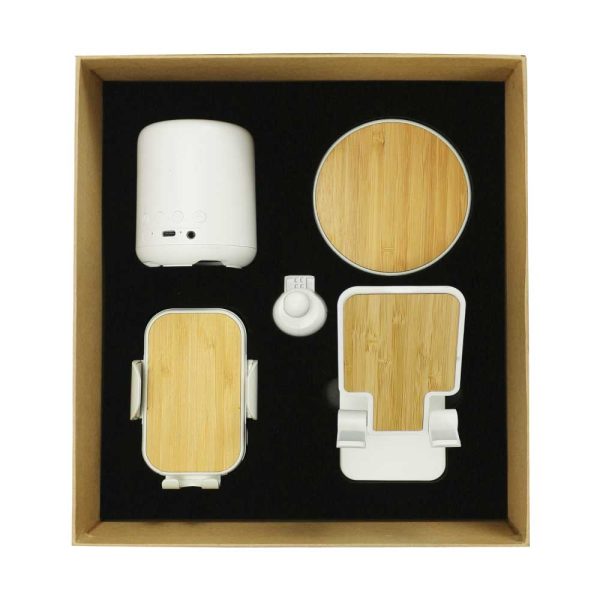 BYFT Promotional Tech Gift Sets with Brown Cardboard Gift Box Set of 01