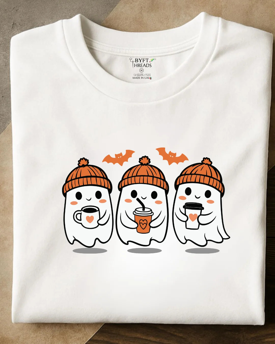 BYFT Threads Personalized Halloween Theme Round Neck T-Shirt
