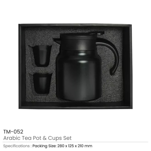 BYFT Arabic Tea & Coffee Pot with Cups Set 1000 ml