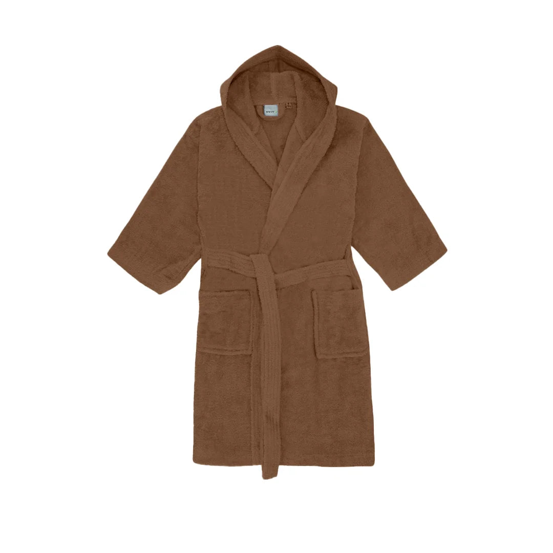 BYFT Daffodil 12 Year Kids Hooded Bathrobe Luxury Cotton Soft, Absorbent, Quick-Dry