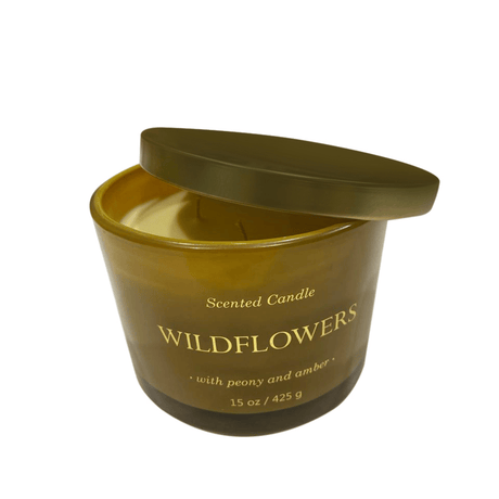 BYFT Hero Jar Peony And Amber Scent Candle Iconic Design