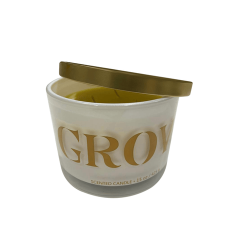 BYFT Hero Jar Peony And Amber Scent Candle Iconic Design