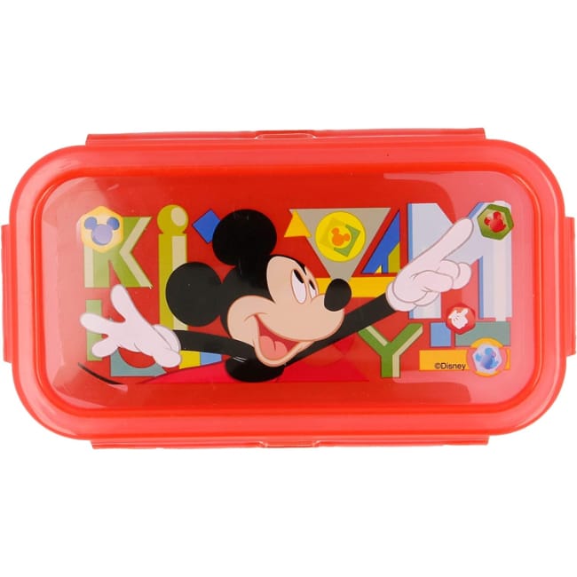 Disney Rectangular Hermetic Mickey Watercolors Food Container 250 Ml