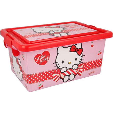 Disney Plastic Storage Container 7 L Hello Kitty Cherry Jam