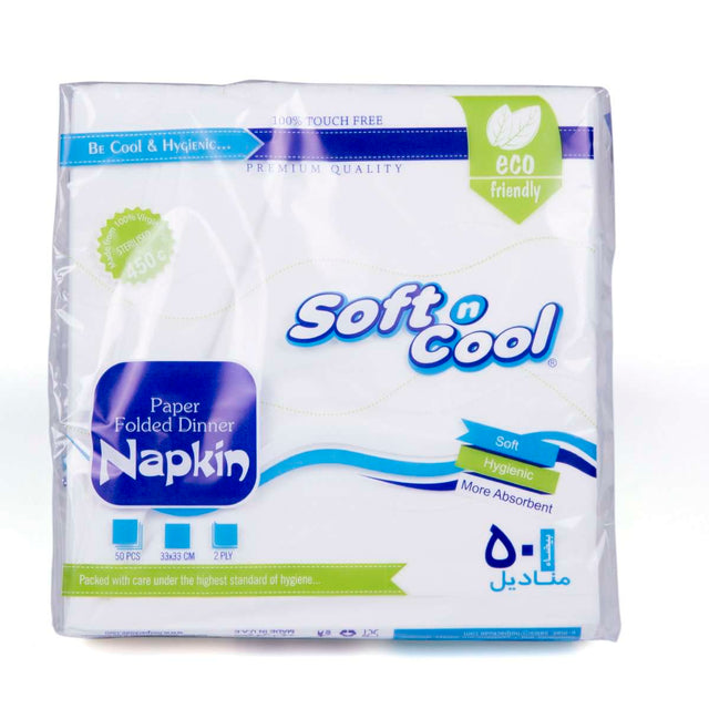 Soft N Cool Paper Napkin 33 x 33Cm - 50Pcs