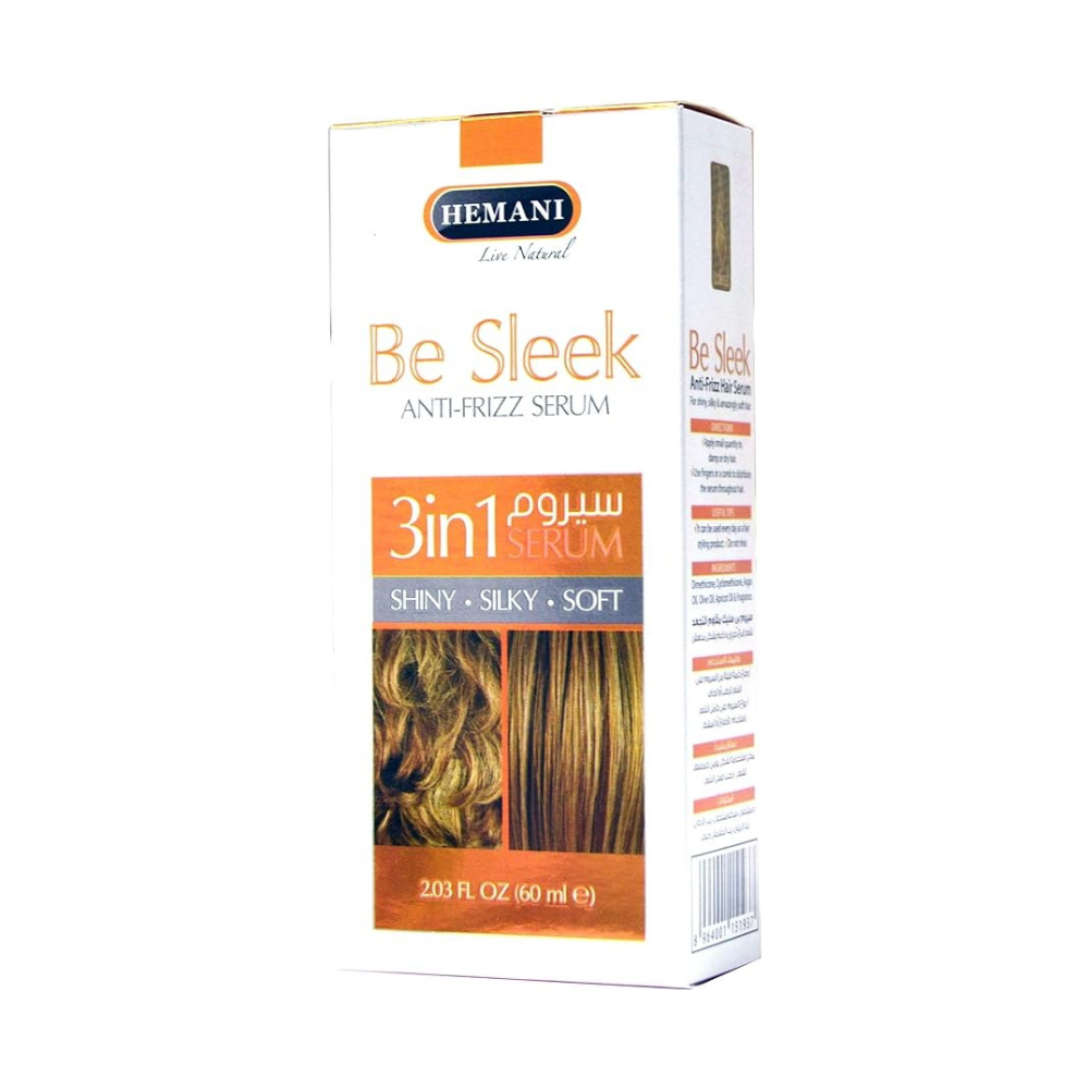 Hemani Be Sleek Anti Frizz Hair Serum 60ml Set of 01