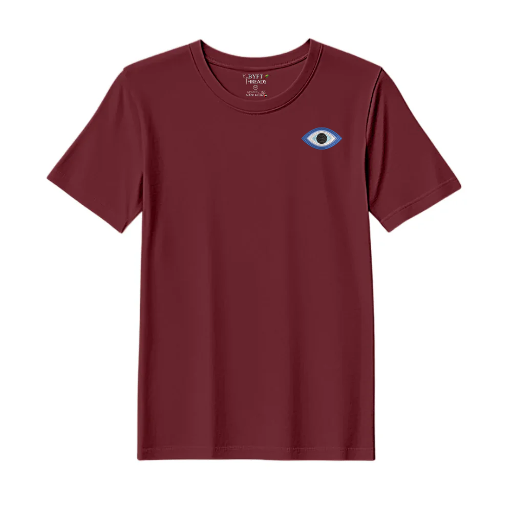 BYFT Threads Evil Eye Embroidery T Shirt