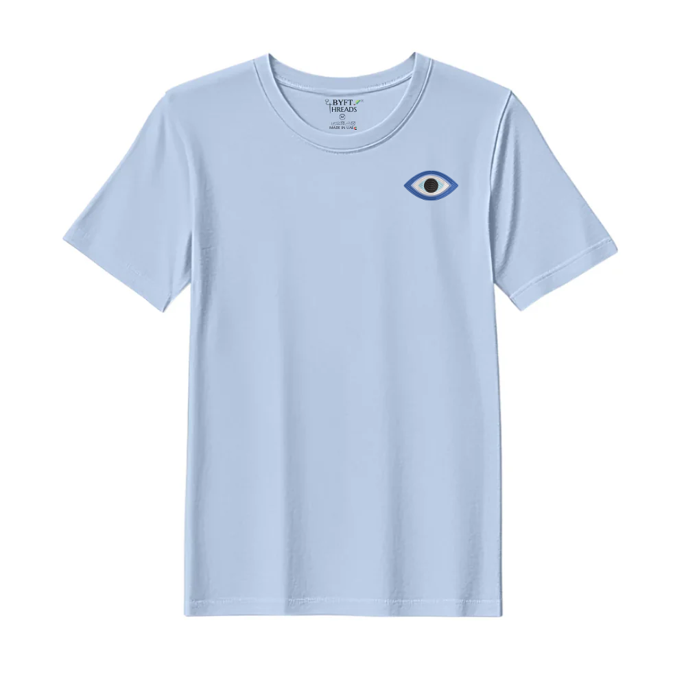 BYFT Threads Evil Eye Embroidery T Shirt