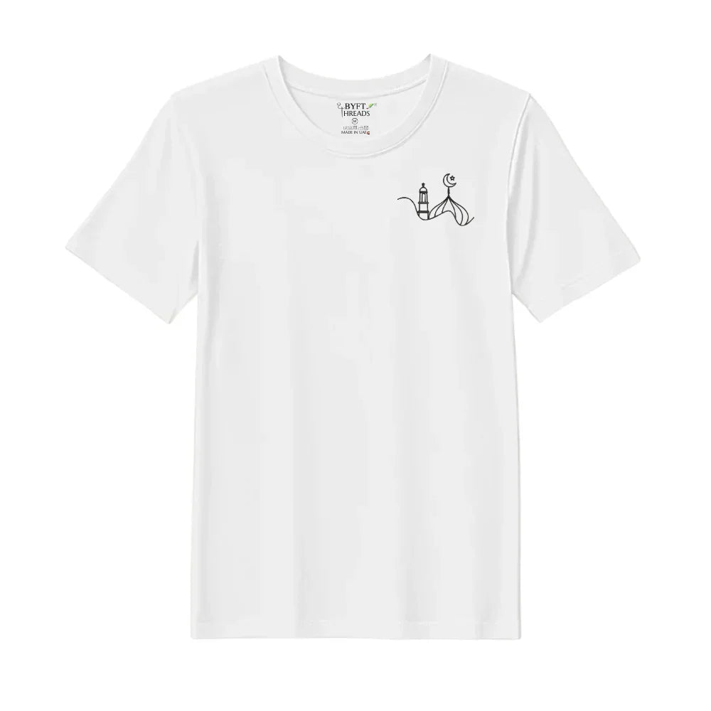 BYFT Threads Embroidered For You T-Shirt - Crescent Dome Elegance Designed