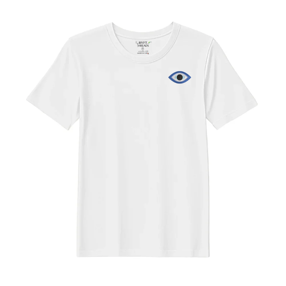 BYFT Threads Evil Eye Embroidery T Shirt
