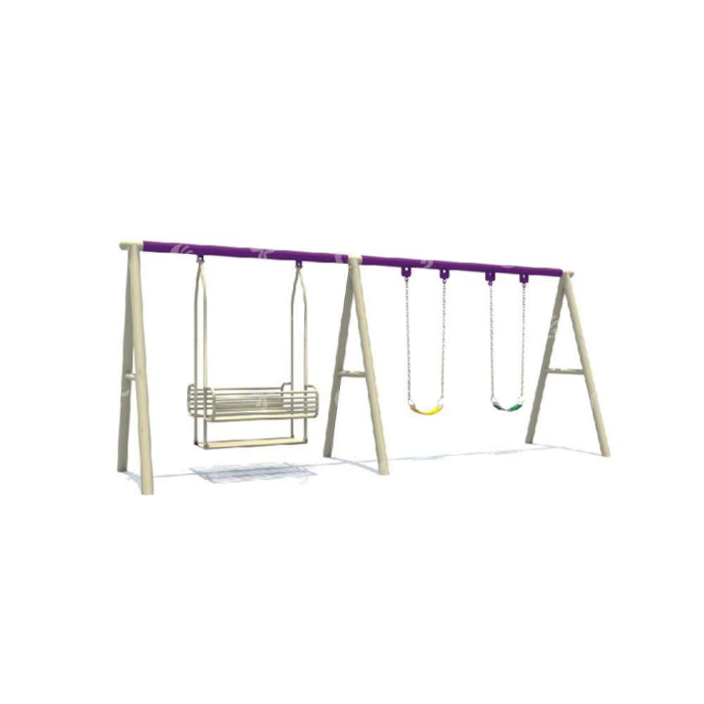 BYFT Two Kids & Six People Swings Playground