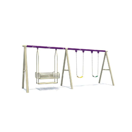 BYFT Two Kids & Six People Swings Playground