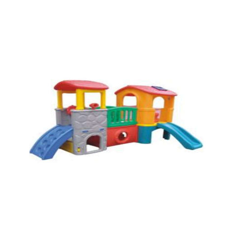 BYFT Indoor Outdoor Two Kids Slide Playground