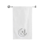 BYFT Iris Embroidered For You - Moonlit Mosque Outline Designed Towel