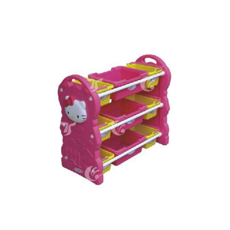 BYFT Kids Toy Storage Organizer With 9 Plastic Bins