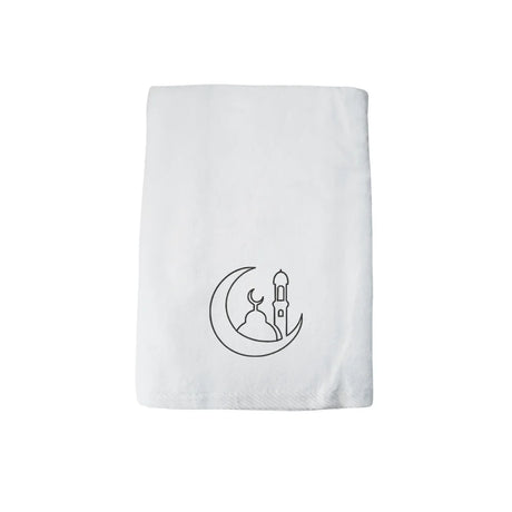 BYFT Iris Embroidered For You - Moonlit Mosque Outline Designed Towel