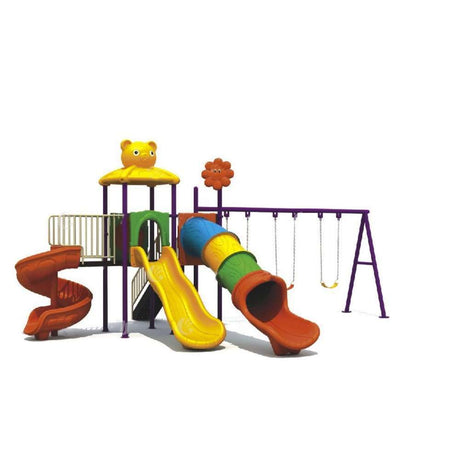 BYFT Three Slide And 3 Kids Swings Playground