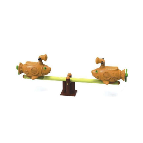 BYFT Oranger Fish Shaped Traditional Seesaw
