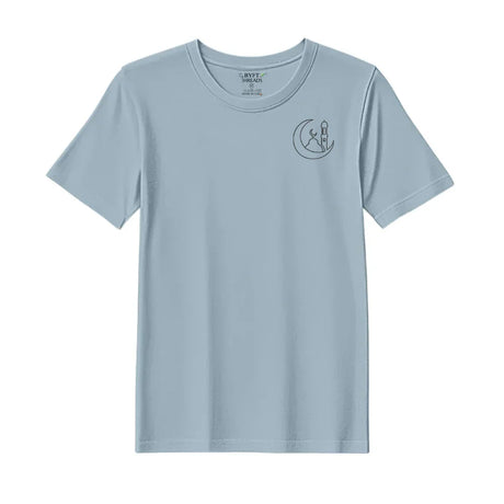 BYFT Threads Embroidered For You T-Shirt - Moonlit Mosque Outline Designed