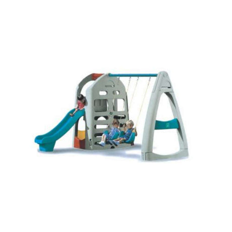 BYFT Mini Design Two Swings, One Slide And A Stair Playground